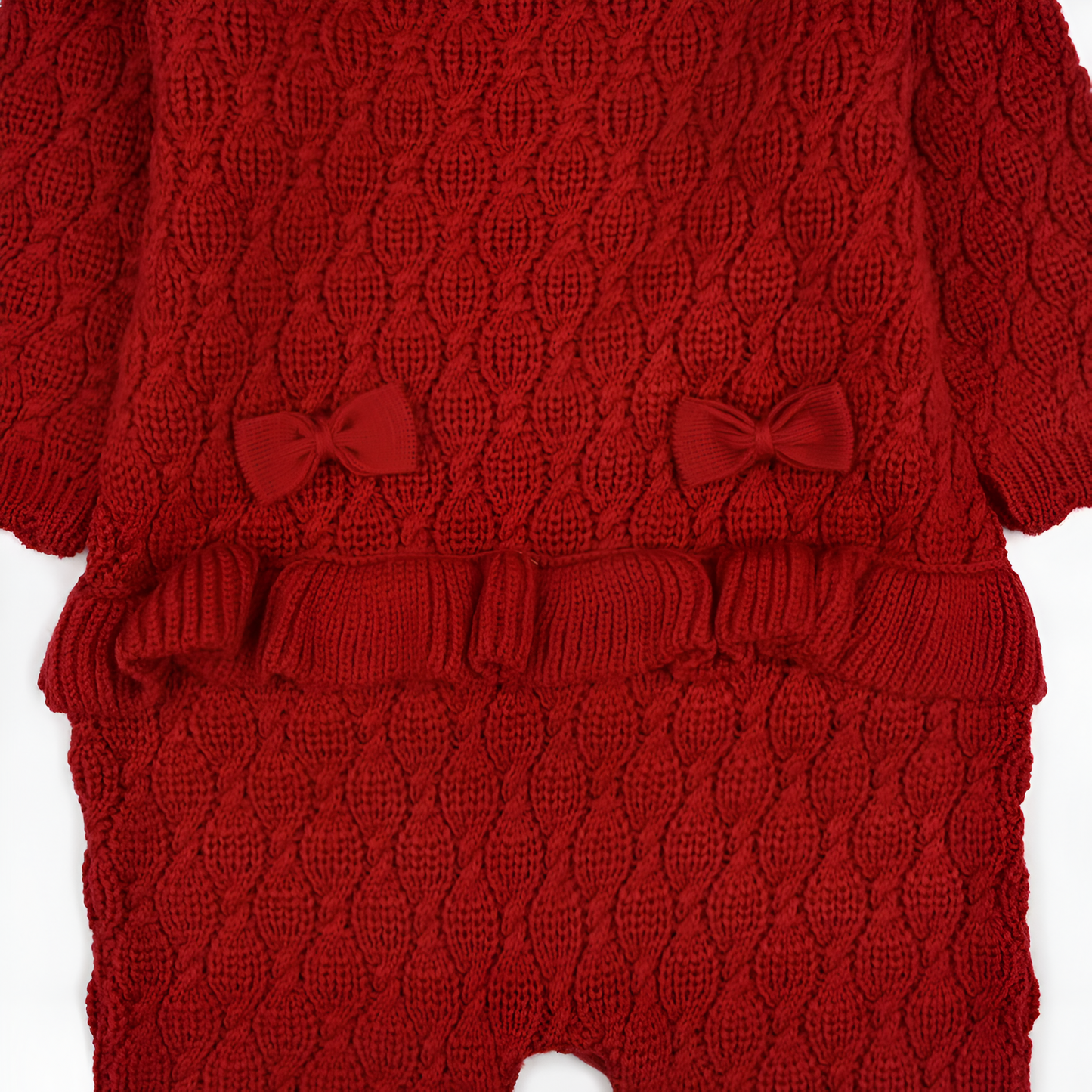 The White Hike Cozy Brick Red Romper - The White Hike