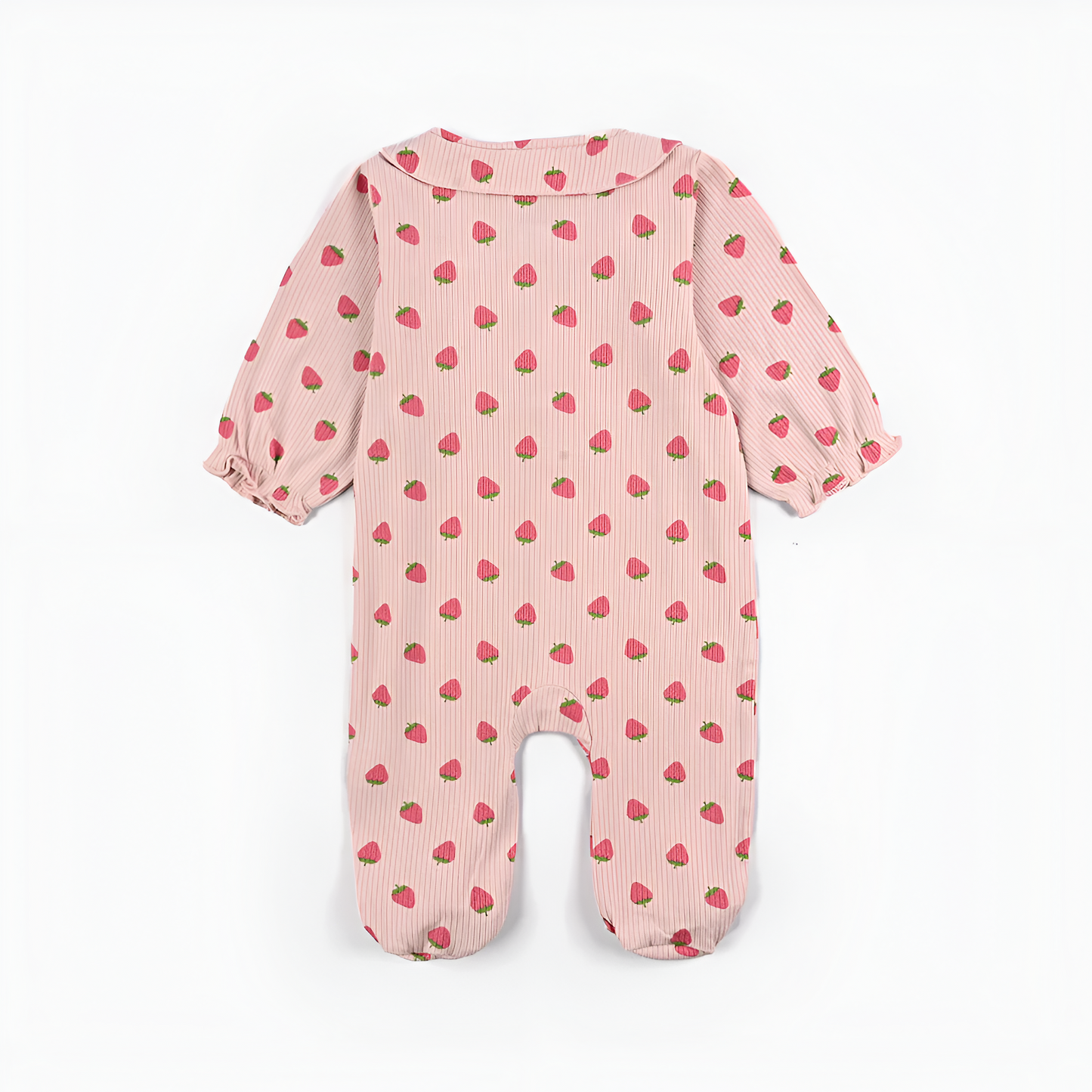 The White Hike Cozy Pink Strawberry Romper - The White Hike