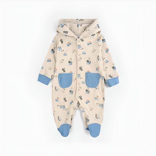 The White Hike Baby Boys Cotton Romper - The White Hike