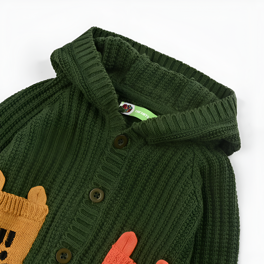The White Hike Baby Boys 2 Pockets Cotton Sweater - The White Hike