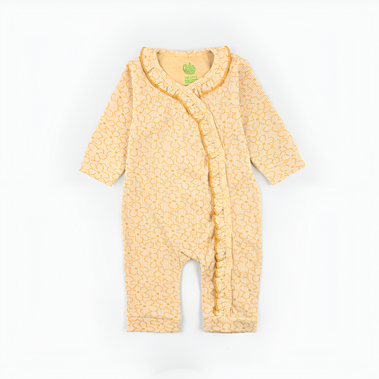The White Hike Floral Jacquard Romper - The White Hike